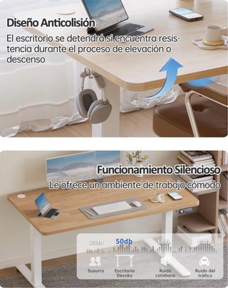 Escritorio Elevable Eléctrico 120x60