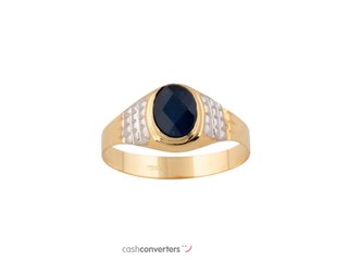 sello oro 18k con piedra con espinela t. 20 (19,1 mm)