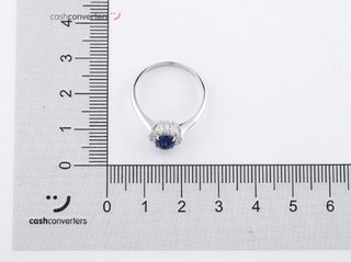 anillo oro 18k con piedra con circonita