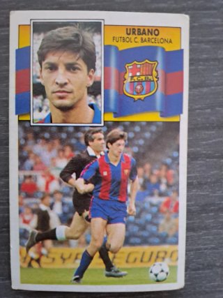 Cromo Urbano FC Barcelona Liga 90-91 Este