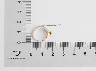 sello oro 18k con piedra con circonita