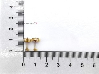 pendientes oro 18k con piedra con diamante