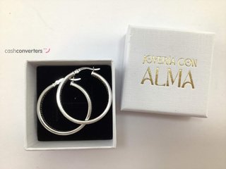 argollas plata 925mm