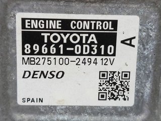 Toyota 1147331 896610d310 centralita motor yaris