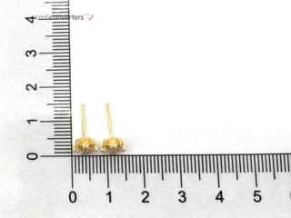 pendientes oro 18k con piedra