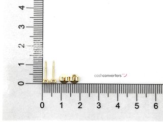 pendientes oro 18k con piedra con circonita