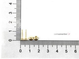 pendientes oro 18k con piedra con circonita