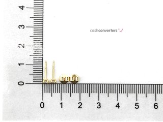 pendientes oro 18k con piedra con circonita