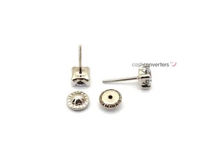 pendientes oro 18k con piedra con circonita