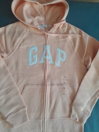 Sudadera Gap con cremallera y capucha naranja Tall