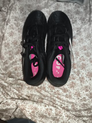 Botines Adidas Copa Fútbol Negro/Rosa