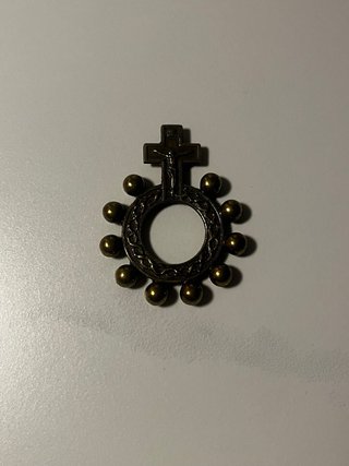 Anillo Rosario Decenario Bronce Made in Italy