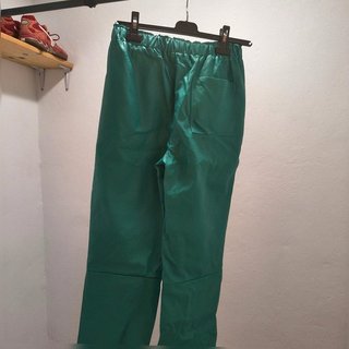 Pantalón Polipiel Efecto Cuero Verde Esmeralda