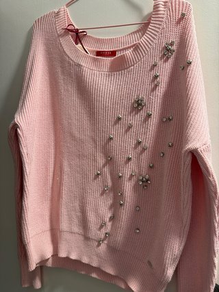Jersey Guess Rosa con Pedrería