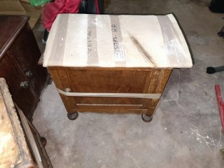 2 Mesitas de Noche Antiguas Madera