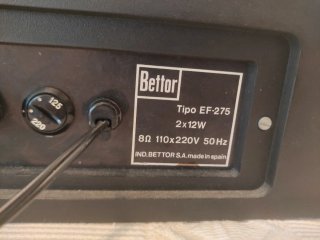 Tocadiscos Amplificador estéreo Bettor EF-275