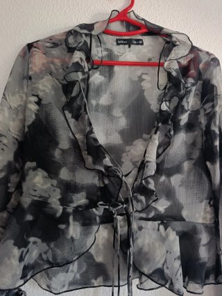 Blusa Lefties Transparente Estampada