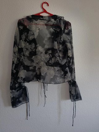Blusa Lefties Transparente Estampada