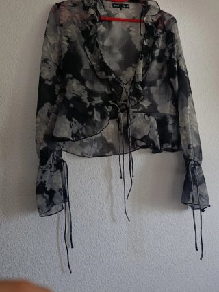 Blusa Lefties Transparente Estampada
