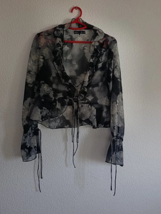 Blusa Lefties Transparente Estampada