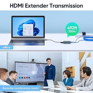 EVATEK Extensor HDMI Over Ethernet 150m