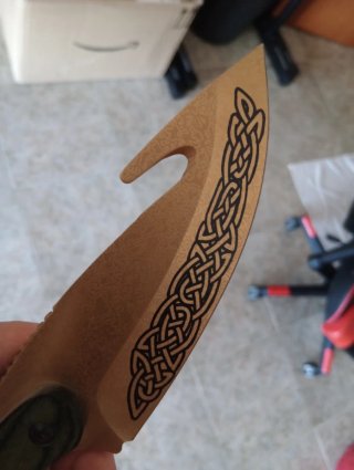 Réplica cuchillo CS:GO Dragon Lore GUT Decorativo.