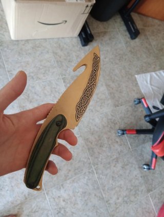 Réplica cuchillo CS:GO Dragon Lore GUT Decorativo.