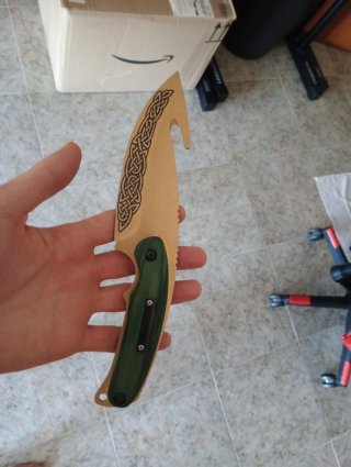 Réplica cuchillo CS:GO Dragon Lore GUT Decorativo.