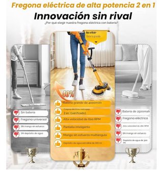 Mopa eléctrica inalámbrica