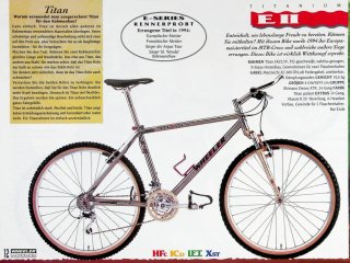 Wheeler E-II Titanium Bicicleta Montaña