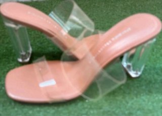 Zapatos tacón Zara transparentes