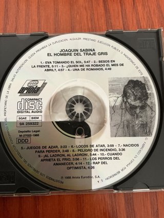 Joaquín Sabina - El Hombre Del Traje Gris CD