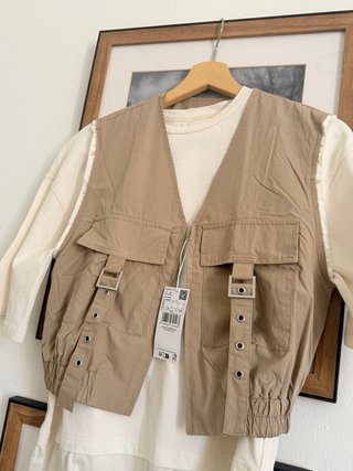 Chaleco Mango Beige