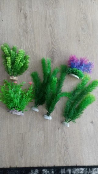 Plantas artificiales para acuario