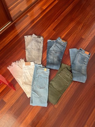 Lote 6 Pantalones Vaqueros Zara