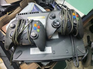 Xbox Clásica Negra y Verde 2002