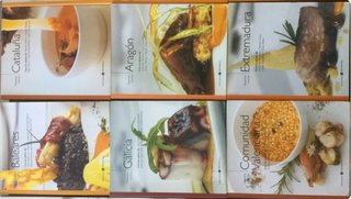 LIBROS GASTRONOMÍA ESPAÑA POR COMUNIDADES + REGALO