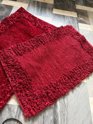 Tappeto Mastro Bianco Rosso