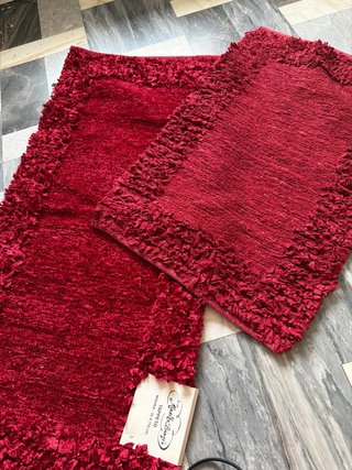 Tappeto Mastro Bianco Rosso
