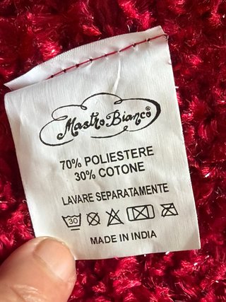 Tappeto Mastro Bianco Rosso