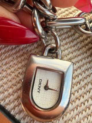 Pulsera Reloj DKNY Plata y Marrón