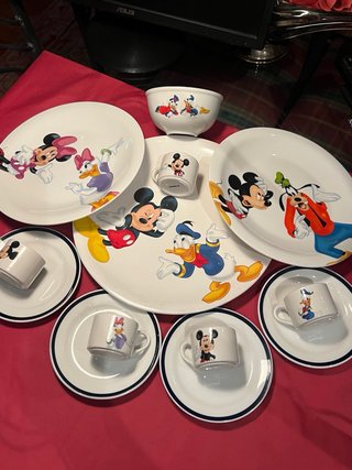 Vajilla Disney Mickey, Donald y Goofy