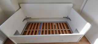 Cama nido 99x190 madera maciza + 1 colchón de 18cm