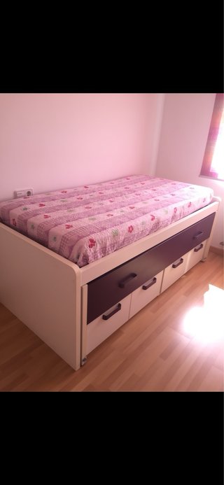 Cama nido con cajoneras