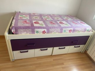 Cama nido con cajoneras