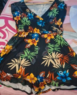 Mono corto estampado floral