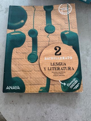 Lengua y literatura, 2 Bachillerato, Operación ...