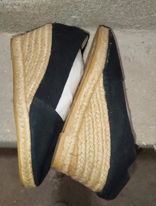 Zapatillas esparto negras