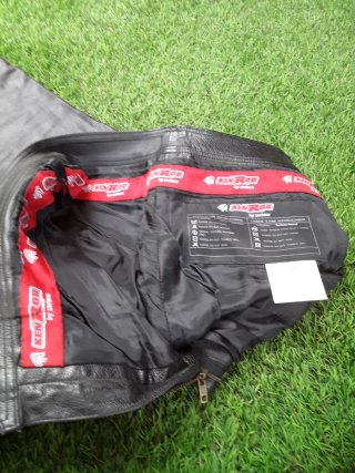 Pantalones de moto de cuero para hombre