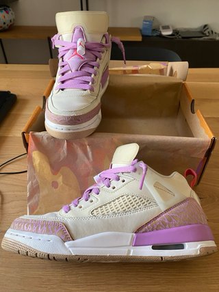 Scarpe Jordan Spizike Low (GS) Beige Viola